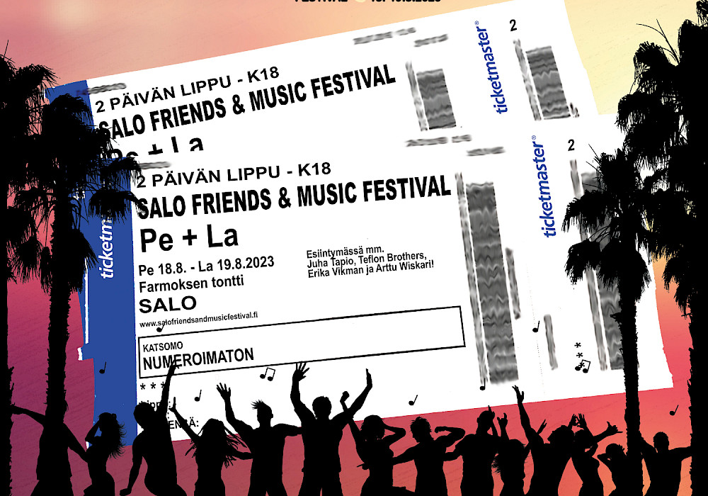 Lippukisa käynnissä Salo Friends & Music Festivalien Facebook-sivulla!